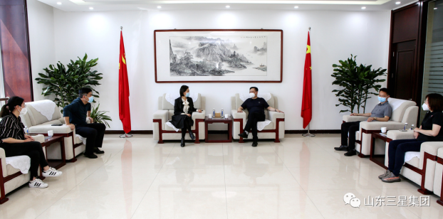 鄒平市委常委、統(tǒng)戰(zhàn)部部長(zhǎng)張欣來(lái)山東三星集團(tuán)調(diào)研