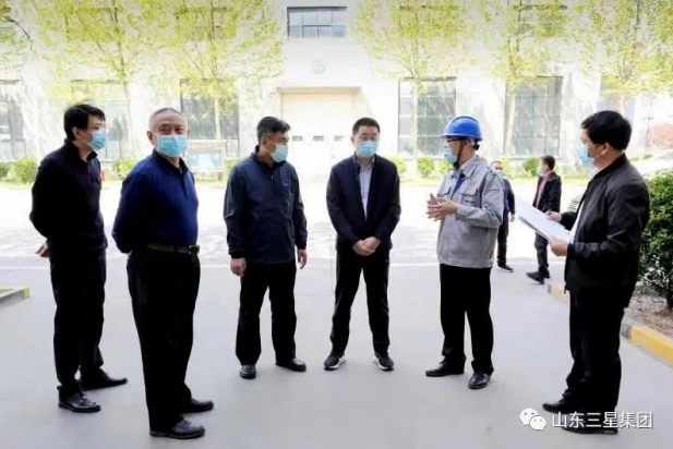 鄒平市委常委、宣傳部長(zhǎng)，副市長(zhǎng)商獻(xiàn)文來(lái)山東三星集團(tuán)調(diào)研